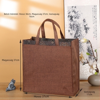 Juta zsákból készült teajándék táska hőátviteles nyomással, retro stílusú, testreszabható, teajándék dobozhoz