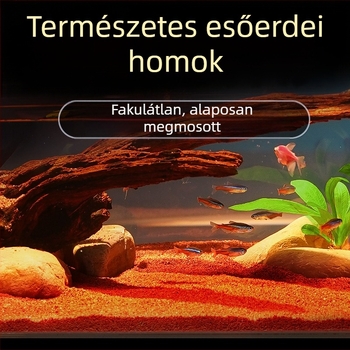 Akvaris homok a talajdíszítéshez – esőerdei stílusban