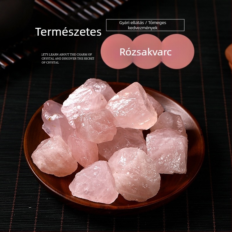 Természetes rózsaszín kvarc nyers kő aromaterápiához és DIY tájépítéshez akváriumokhoz és virágcserepekhez