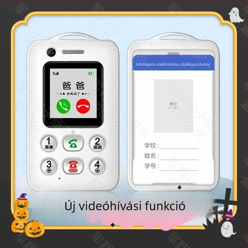 Videóhívásra képes intelligens diákigazolvány kétirányú hívással és pontos helymeghatározással – VIPME K3g, 2000 mAh, Android/iOS kompatibilis