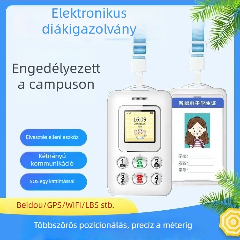Videóhívásra képes intelligens diákigazolvány kétirányú hívással és pontos helymeghatározással – VIPME K3g, 2000 mAh, Android/iOS kompatibilis