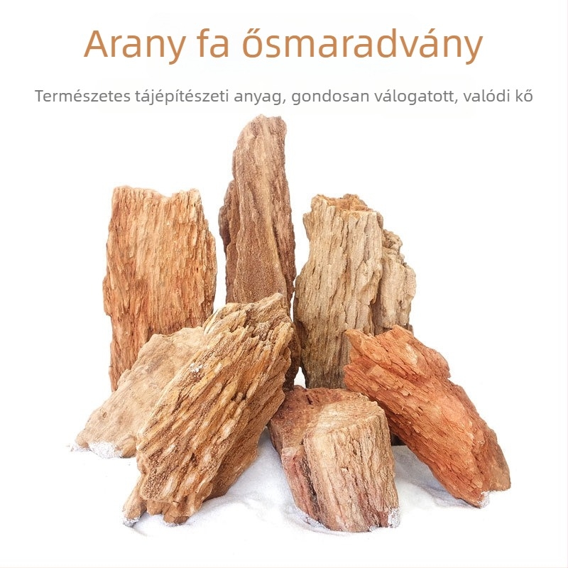 Tiszta természetes megkövesedett fa akváriumi tájkép-kövekhez és díszítő elemekhez
