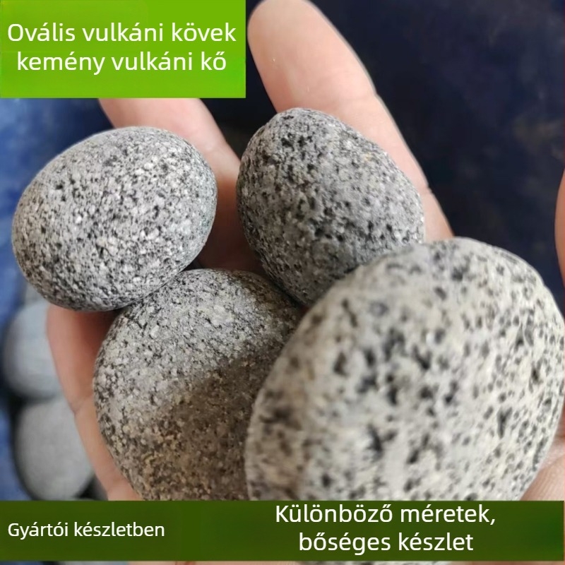 Ovális vulkanikus kő gömb akvárium tájépítéséhez – dekoratív kő (vulkanikus kő, ovális forma, akvárium használatra)