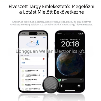 Globális elvesztés elleni helymeghatározó idős embereknek, háziállatoknak, kulcsoknak, pénztárcának és poggyásznak – 210 mAh akkumulátor, Find My felület, iOS-kompatibilis, ABS anyag, hordozható szilikon tok