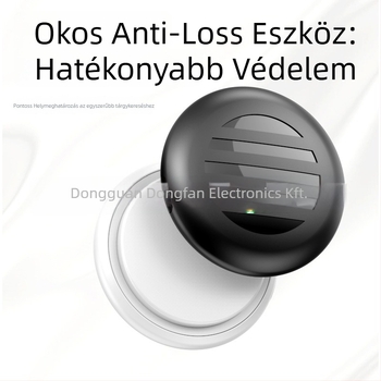 Globális elvesztés elleni helymeghatározó idős embereknek, háziállatoknak, kulcsoknak, pénztárcának és poggyásznak – 210 mAh akkumulátor, Find My felület, iOS-kompatibilis, ABS anyag, hordozható szilikon tok