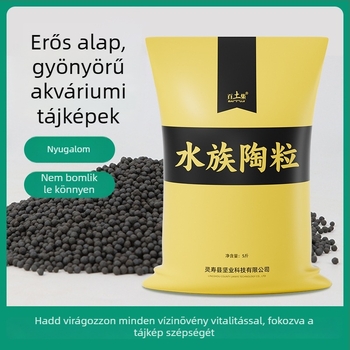 Ökológiai kerámiagranulátum akváriumi tájépítéshez, ellenáll a víz zavarossá válásának, illatmentes és nem porlik könnyen.