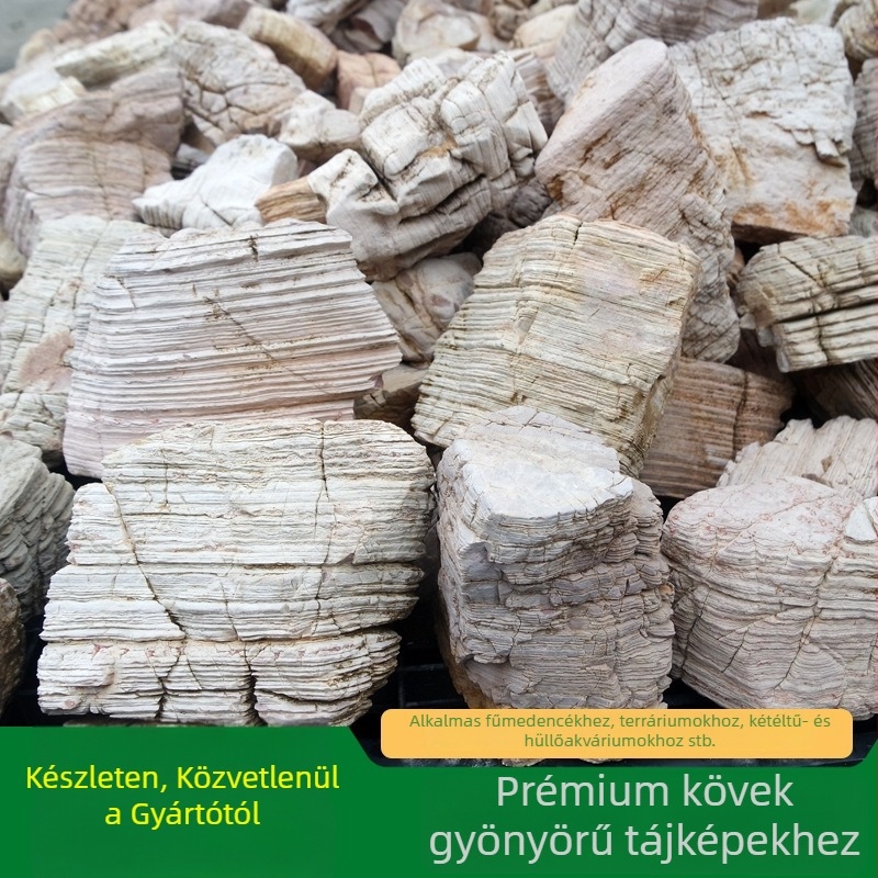 Természetes többszörös rétegű kő akvárium- és kertkialakításhoz | 0,1–10 kg/db | Személyre szabott csomagolás | Tájkő