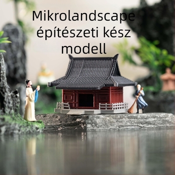 Miniatűr tájkép akváriumi dekorációhoz, kínai stílusú sziklakert, kő bonsai modellek.