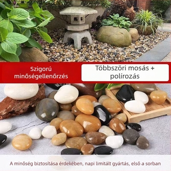 Színes díszkövek és kavicsok kerthez és akváriumhoz
