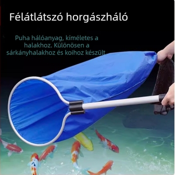 Nemes acélból készült kör alakú tóháló koi és dragonfish számára — akváriumi felszerelés, halbarát, 3 kg
