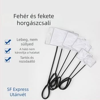 Fehér négyzetes kézi háló akváriumhoz garnéla és díszhalak számára