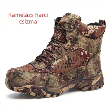 Férfi téli hócsizma | Csúszásmentes, Meleg, Kopásálló, Ütéscsillapító | Felsőrész: vászon; Talp: gumi; Belső: gyapjú