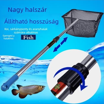 Koi tó háló - nylon/rozsdamentes acél, 500 g, Guangdong eredetű, akváriumi felszerelés