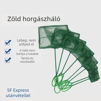 Zöld négyszögletes kézi akváriumi háló