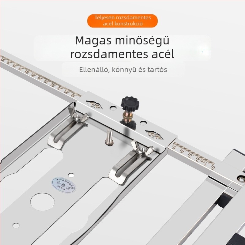 Faanyag lemez vágó- és igazító eszköz, hordozható fűrész és pozicionáló támasz