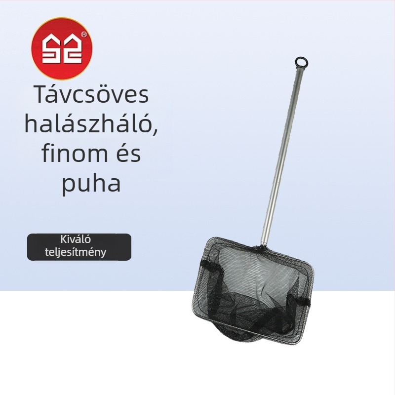 Átlátszó garnéla háló díszhalak és apró halak számára, összecsukható finom hálóval, akváriumi felszerelés, kis méret