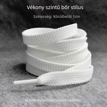 Dupla párhuzamos cipőfűzők 40×4, kettős rétegű lapos stílus, sportcipőkhöz, casual és vászoncipőkhöz, egész éves viselet
