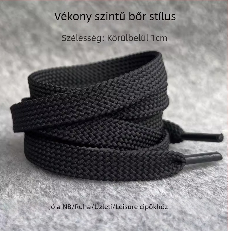 Dupla párhuzamos cipőfűzők 40×4, kettős rétegű lapos stílus, sportcipőkhöz, casual és vászoncipőkhöz, egész éves viselet