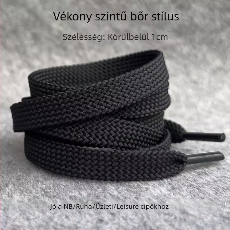 Dupla párhuzamos cipőfűzők 40×4, kettős rétegű lapos stílus, sportcipőkhöz, casual és vászoncipőkhöz, egész éves viselet
