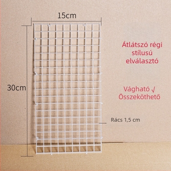 Az akvárium aljának elválasztólemeze, akril szűrőpumpa, műanyag hálós elválasztó