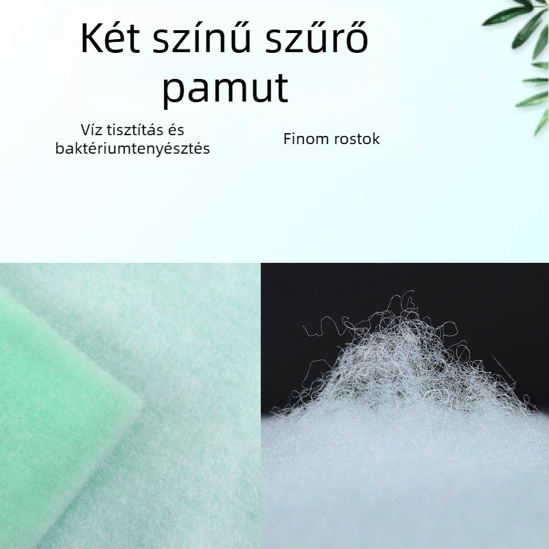 Akvarisztikus szűrőpamacs — tépett, nagy sűrűségű felső szűrőanyag és szivacs