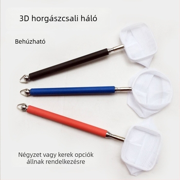 3D kristály garnéla háló akváriumhoz teleszkópos rúddal, kis halivadék háló és dekorat garnéla