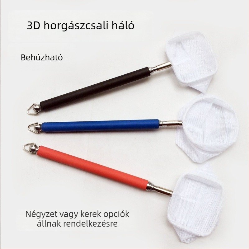 3D kristály garnéla háló akváriumhoz teleszkópos rúddal, kis halivadék háló és dekorat garnéla