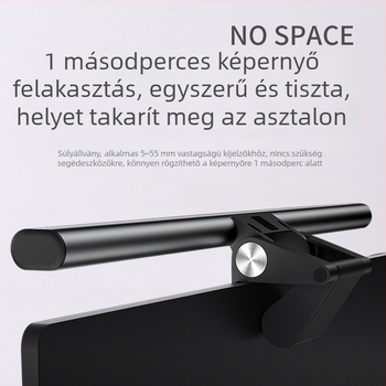 Videokonferenciákhoz LED kijelző lámpa, modell S1 (alumíniumötvözet; szemvédő; 1 kg)