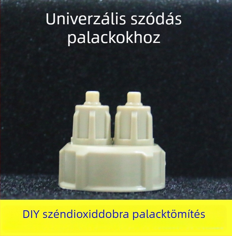 CO2 DIY palackfedél-generátor gyors csavarású, dupla csatlakozással – növényes akváriumhoz