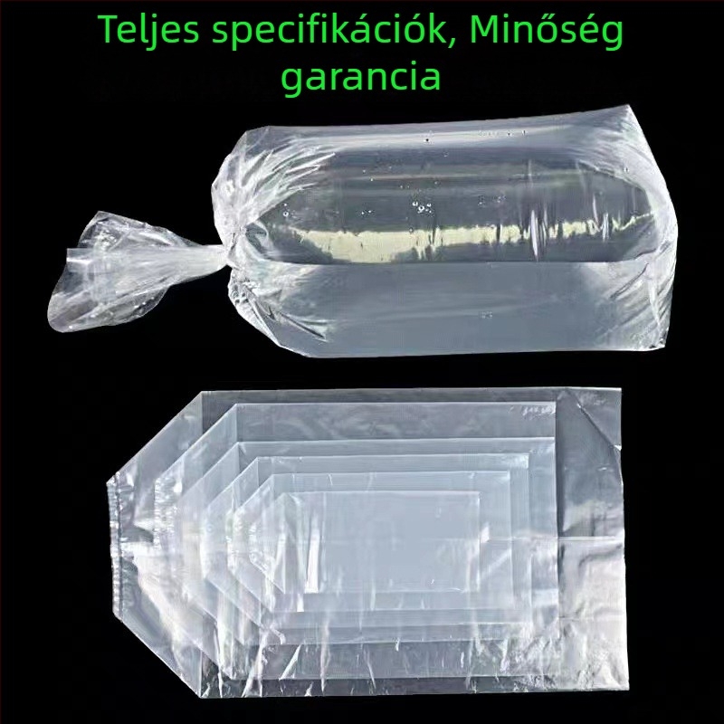 Díszhalak csomagoló zacskó — megerősített PE anyag, két sarkos, sík szájú kialakítás, oxigén zacskó élő halak számára