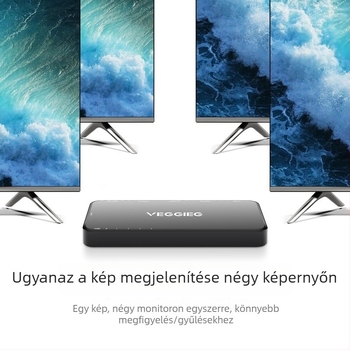 HDMI elosztó 1 bemenet 4 kimenet, 4K felbontás, OEM elérhető, 1 éves garancia