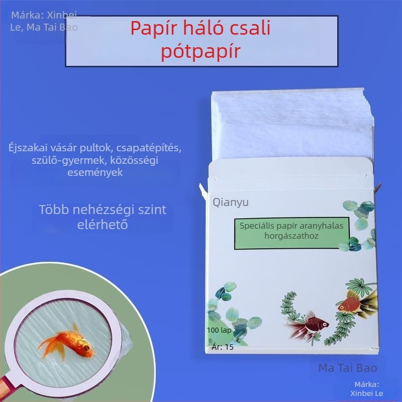Papírháló aranyhalak fogására - akvarisztikai felszerelés, modell Metabo, nem importált, iskolai rendezvényekhez és közterületekre