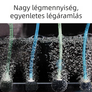 4 mm csatlakozású akváriumi levegőztető pumpa kiegészítő – levegőkő és buborék-difúzor