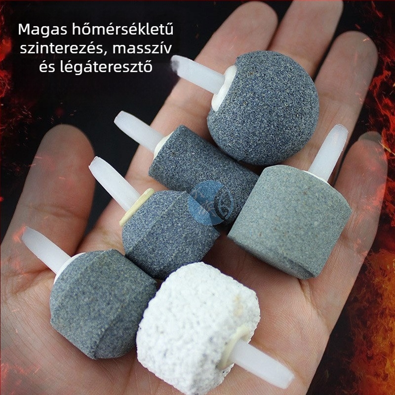 4 mm csatlakozású akváriumi levegőztető pumpa kiegészítő – levegőkő és buborék-difúzor