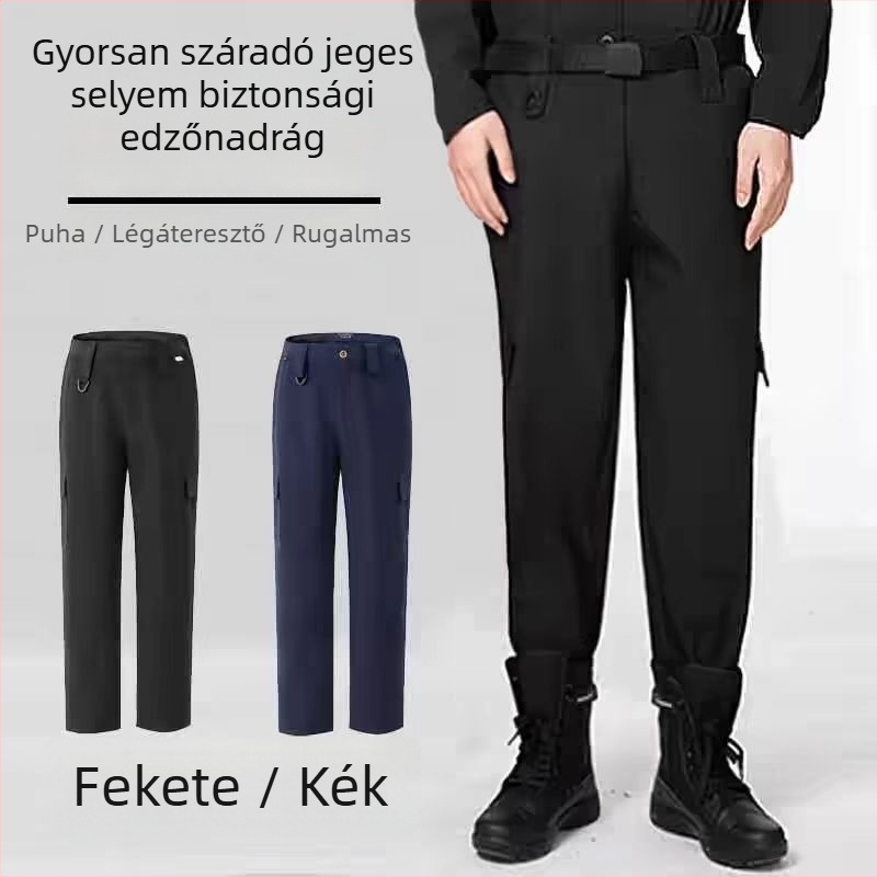Gyorsan száradó edző nadrág, pamutkeverék anyagból, nyár, uniszex, felnőttek