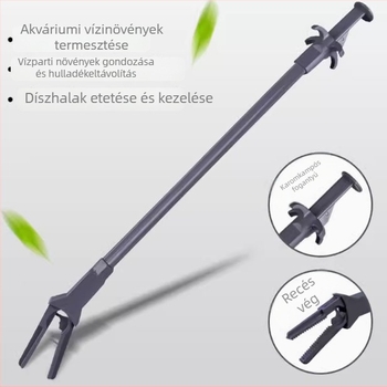Hosszú műanyag csipesz akváriumi növényekhez és etetéshez