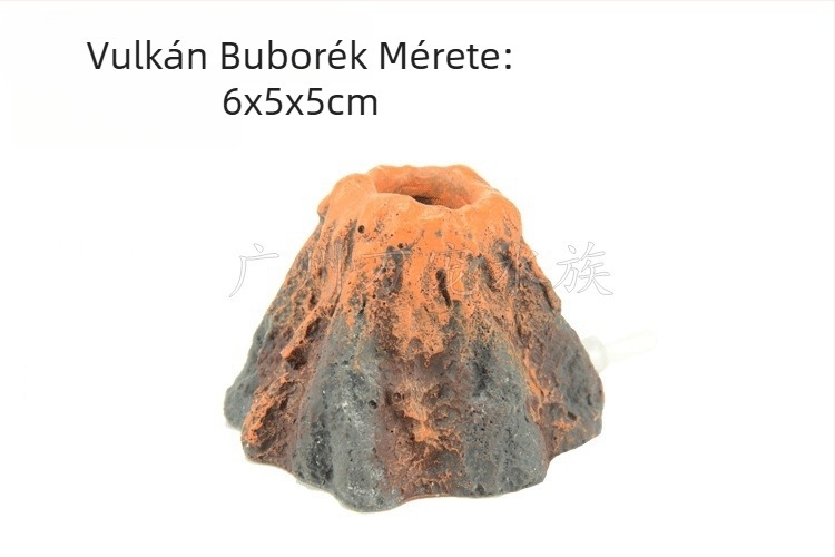 Akvarisztikus táj dekoráció buborékkővel és oxigénpumpa kiegészítőkkel