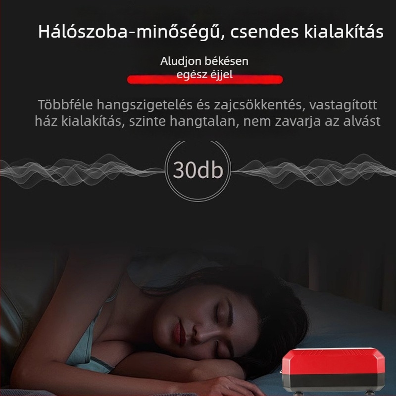 AC-áramú oxigénpumpa akváriumhoz, ultra-csendes oxigenizáló belső és kültéri használatra