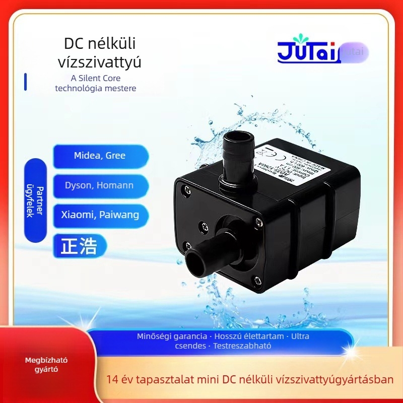 Brushless DC vízszivató akváriumhoz – ultra halk, nagy áramlás, magas nyomás, oxigenizáció és ivóvíz az állatok számára