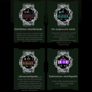 LC21 okosóra: szívritmus, véroxigén-szint, vérnyomás, alvásfigyelés és Bluetooth hívások