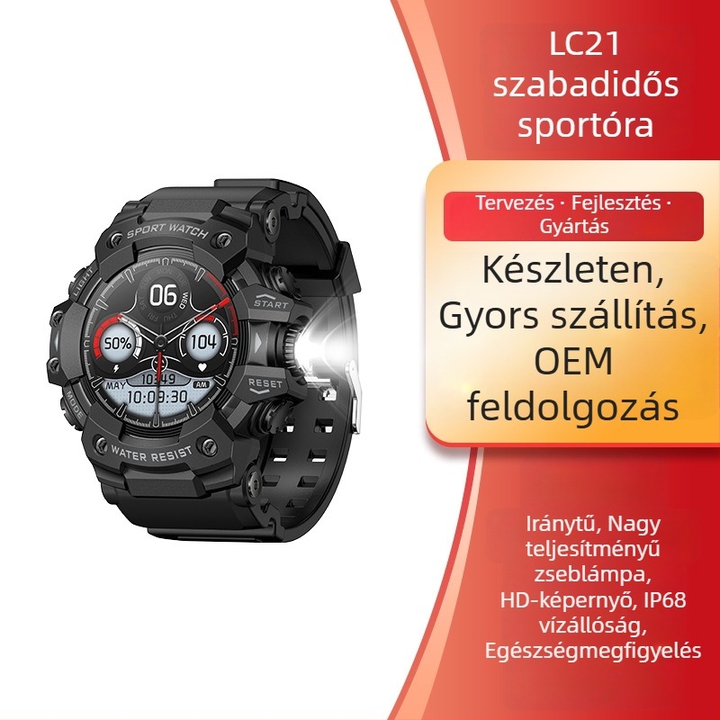 LC21 okosóra: szívritmus, véroxigén-szint, vérnyomás, alvásfigyelés és Bluetooth hívások