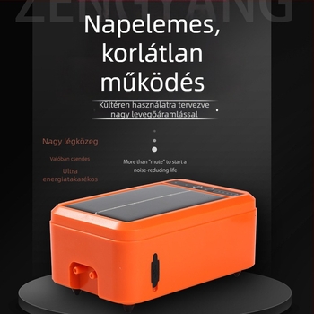Hengku Napelemes oxigénpumpa halászathoz és akvárium oxigénezéséhez, hordozható kültéri, kis akvárium – nem importált