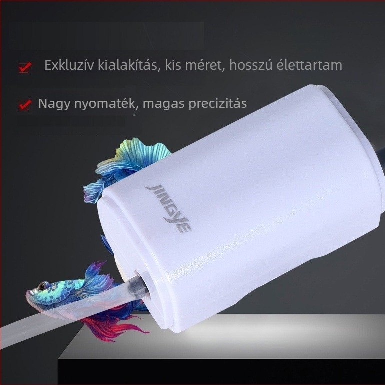 Akvarisztikus oxigénpumpa otthoni használatra, modell 911, tömeg 137 g