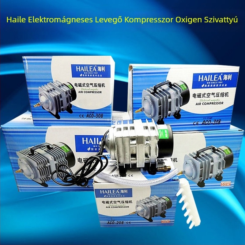 Hailey Elektromágneses levegőpumpa oxigénellátáshoz tengeri medencéhez, 3000 g