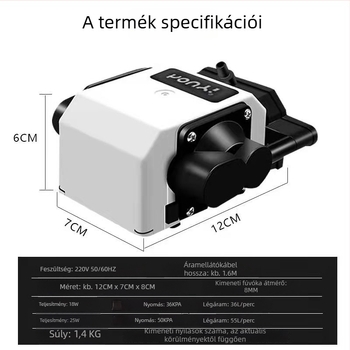 Nagy teljesítményű akváriumi levegőpumpa oxigenálásra (Brand: Thick meaning; Import: Nem; Típus: akváriumi levegőpumpa; Teljesítmény: Magas; Funkció: Oxigenálás)