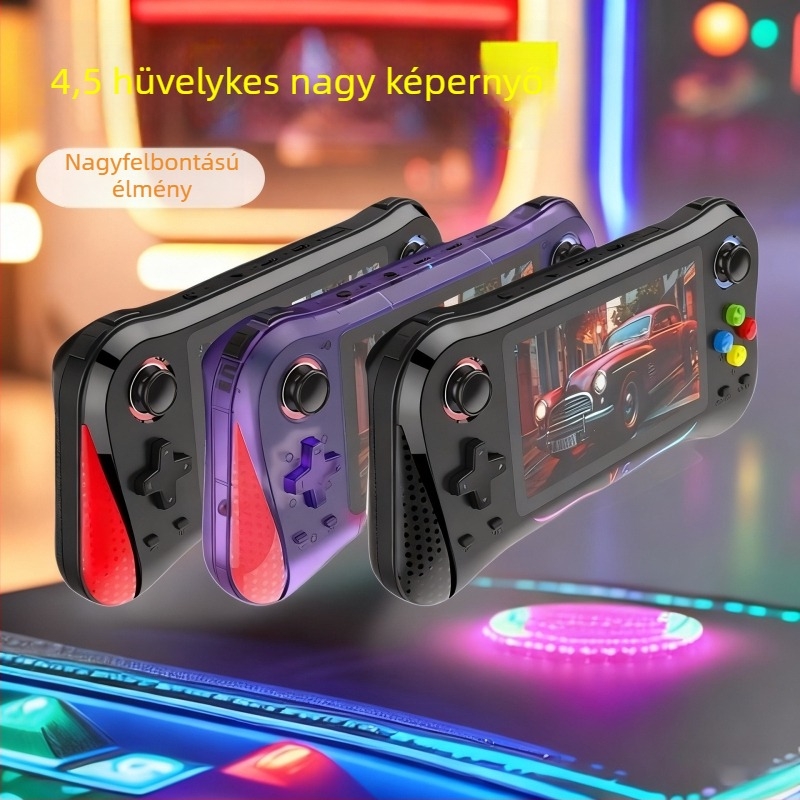 Nyílt forráskódú kézibeszélős játékkonzol kettős joystickokkal, 128 GB memória, USB csatlakozó, MP3 lejátszó – retró hordozható arcade