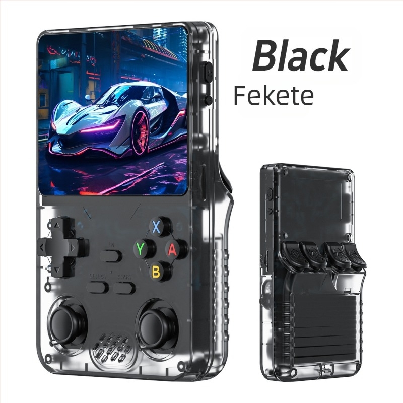 Kézi retro játékkonzol, RK3326 Linux, 64GB/128GB, IPS kijelző, vezeték nélküli, Type-C töltés/OTG