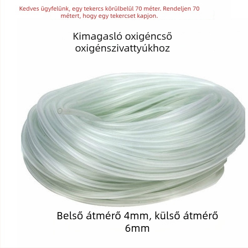 PVC akvaris oxigéncső – átlátszó cső oxigénpumpához, 1 kg/lemez, Yiwu eredet