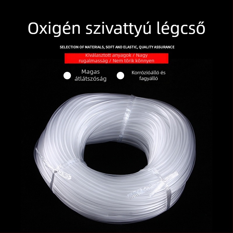 PVC akvaris oxigéncső – átlátszó cső oxigénpumpához, 1 kg/lemez, Yiwu eredet