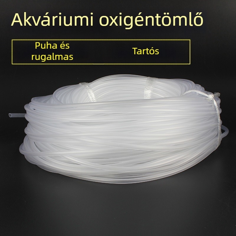 Átlátszó szilikoncső akváriumi légpumpához, 1 m